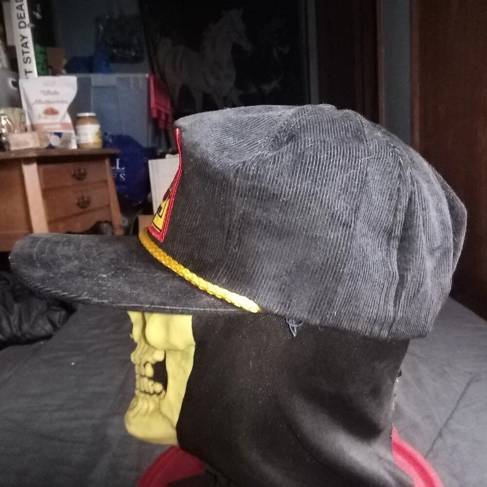 Deadstock Vintage Ross Island Dry Concrete Portland Rope Corduroy Snap Hat Cap